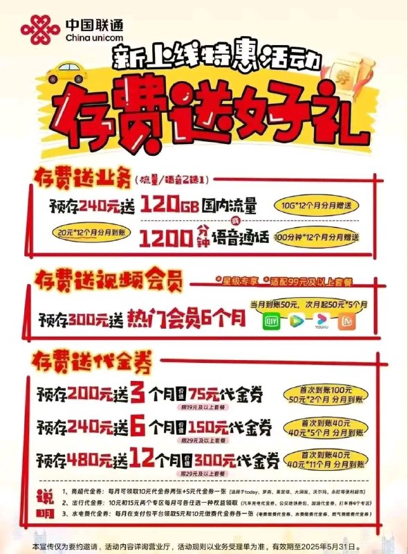 卡友投稿：武汉联通，最新赠费活动#湖北联通  #羊毛《消息来源》卡圈论坛网址：