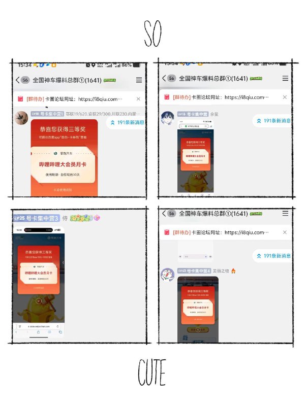 ㊙️卡友投稿： 转发活动扫码抽奖领会员，手机号填真的，其它的随便填！有水，号越多越好！